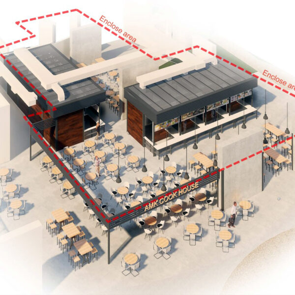 Foodcourt design_Aerial view