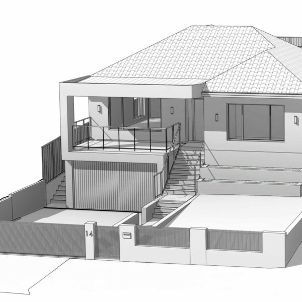 House renovation 3D perspective